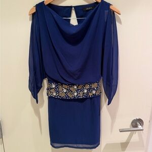 Ark & Co Royal Blue Sheer Dress
